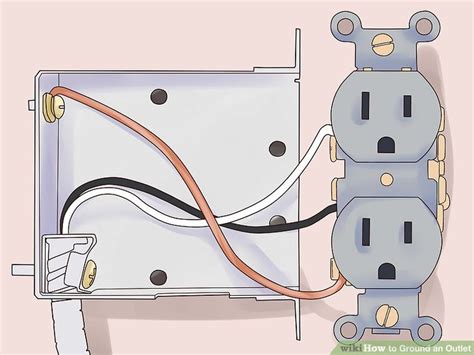 how to ground an outlet to a metal box|ground an outlet without wire.